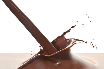 Image showing pouring chocolate