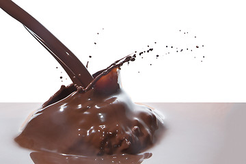 Image showing pouring chocolate