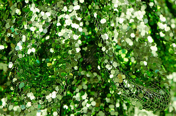 Image showing Green sequins