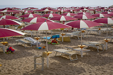 Image showing Deserted Italian beach