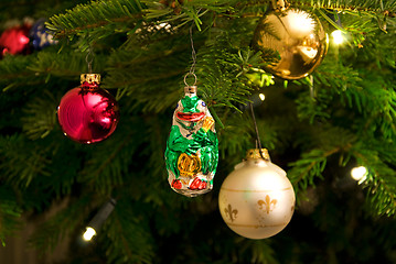 Image showing christmas tree ornaments