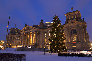 Image showing reichstag weihnachten berlin