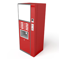 Image showing Red vending machine