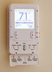 Image showing Modern electronic thermostat