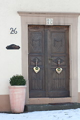 Image showing old, beautifully door