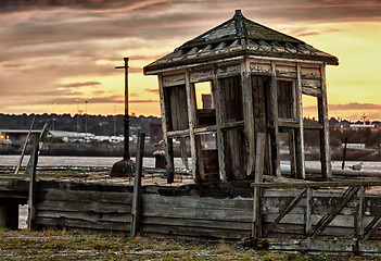 Image showing Old abandoned shack by Mersey