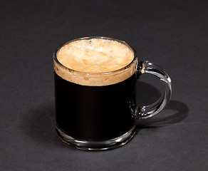 Image showing Expresso Coffee in glass cup