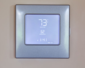 Image showing Modern electronic thermostat