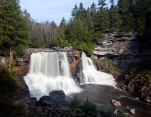 Image showing Blackwater Falls in Autumn