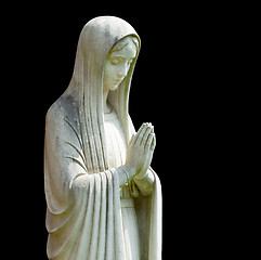 Image showing Isolated statue of Mary