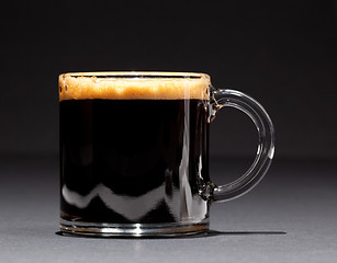 Image showing Expresso Coffee in glass cup