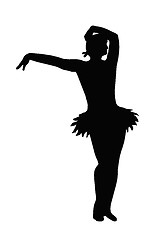 Image showing Dancing Girl Offering Hand