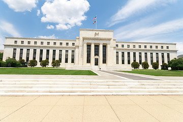 Image showing Federal Reserve Bank Building in Washington DC, USA, Blue Sky