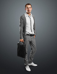 Image showing businessman with bag