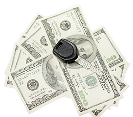 Image showing money and car keys