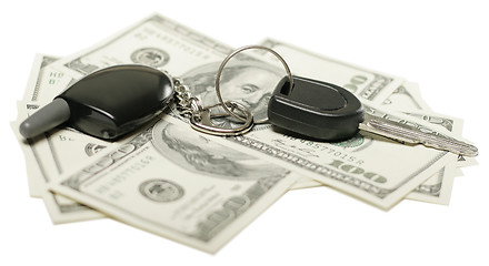 Image showing money and car keys