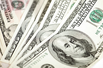 Image showing abstract dollars background