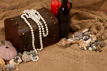 Image showing sea pearls and stones