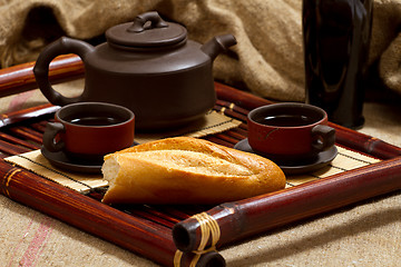 Image showing still life with tea