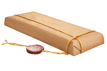 Image showing Packet with old wax seal
