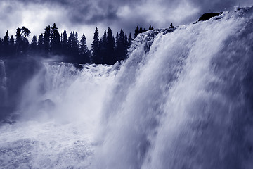 Image showing Waterfall in Sweden 