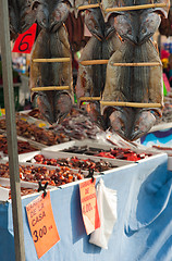 Image showing Fish on street market