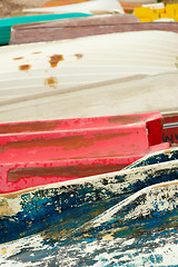 Image showing Fishing boats abstract