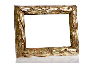 Image showing Golden photo frame 