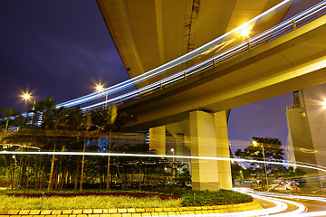 Image showing freeway at night