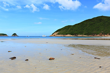 Image showing Sai Wan beach in Hong Kong