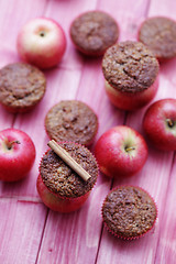 Image showing muffins with apple