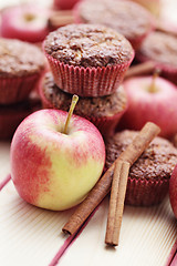 Image showing muffins with apple