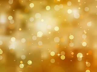 Image showing Glittery gold Christmas background. EPS 8