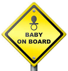 Image showing baby on board