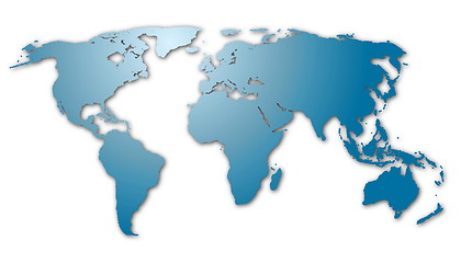 Image showing world map