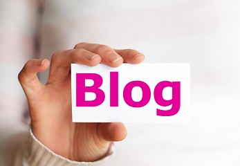 Image showing blog