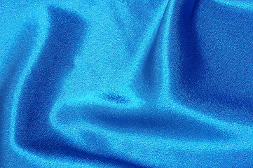 Image showing blue satin background