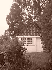 Image showing Old garden house