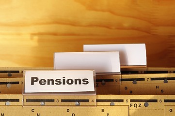 Image showing pensions