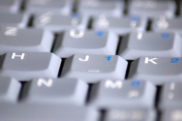 Image showing keyboard of laptop computer