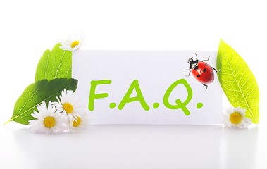 Image showing faq