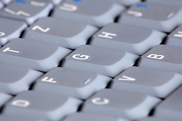 Image showing keyboard of laptop computer