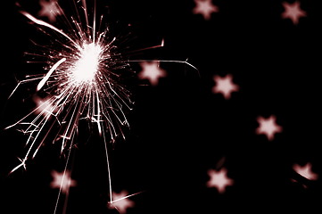 Image showing holiday sparkler