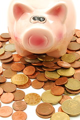 Image showing piggy bank and money