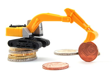 Image showing digger an money