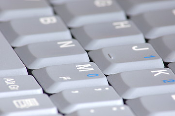 Image showing keyboard of laptop computer