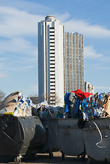 Image showing garbage containers