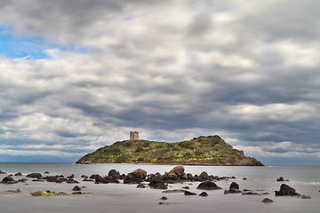 Image showing Roman tower on Island Sardinia Italy