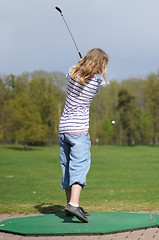 Image showing Young golfer