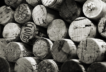 Image showing Stack of corks